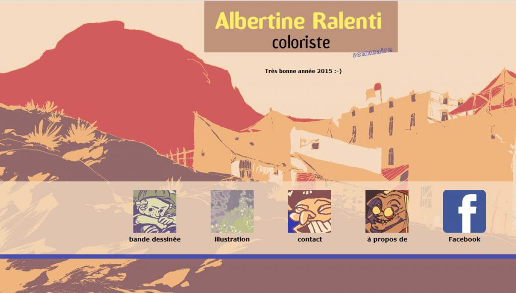 page d'accueil de l'ancien site albertineralenti.com