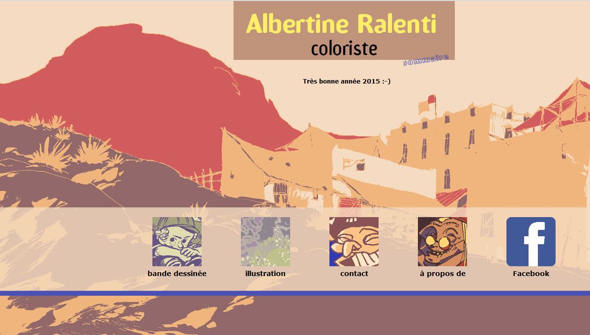 page d'accueil de l'ancien site albertineralenti.com