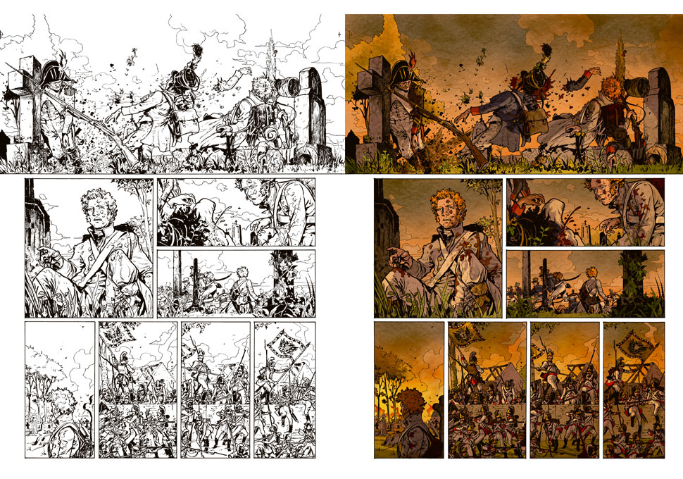 planche couleur extraite de La Bataille tome 2