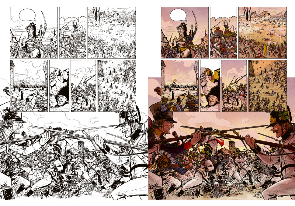 planche couleur extraite de La Bataille tome 2