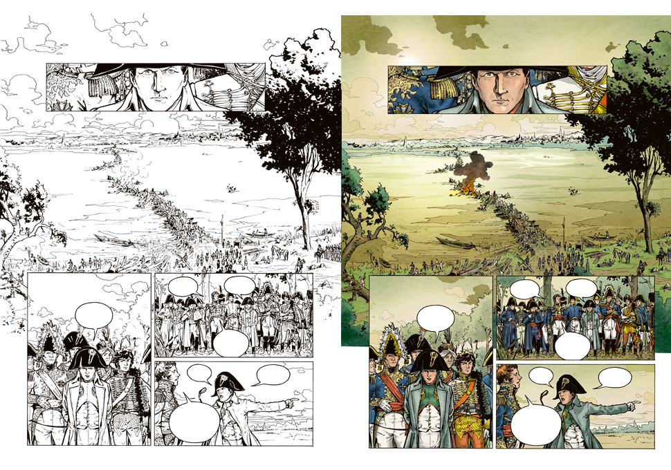 planche couleur extraite de La Bataille tome 2