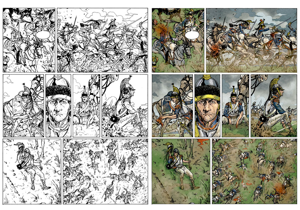 planche couleur extraite de La Bataille tome 3