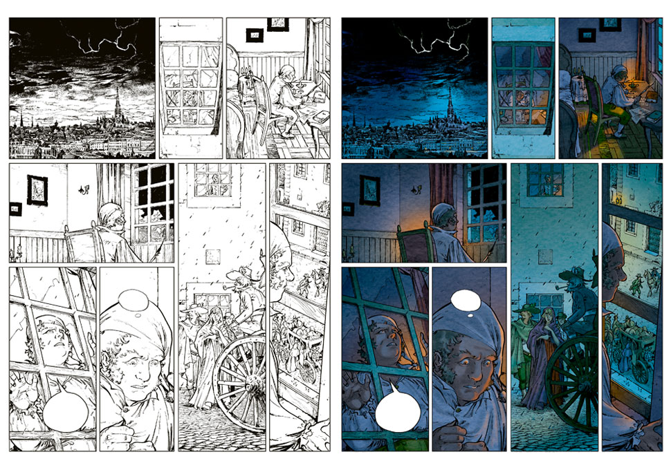 planche couleur extraite de La Bataille tome 3