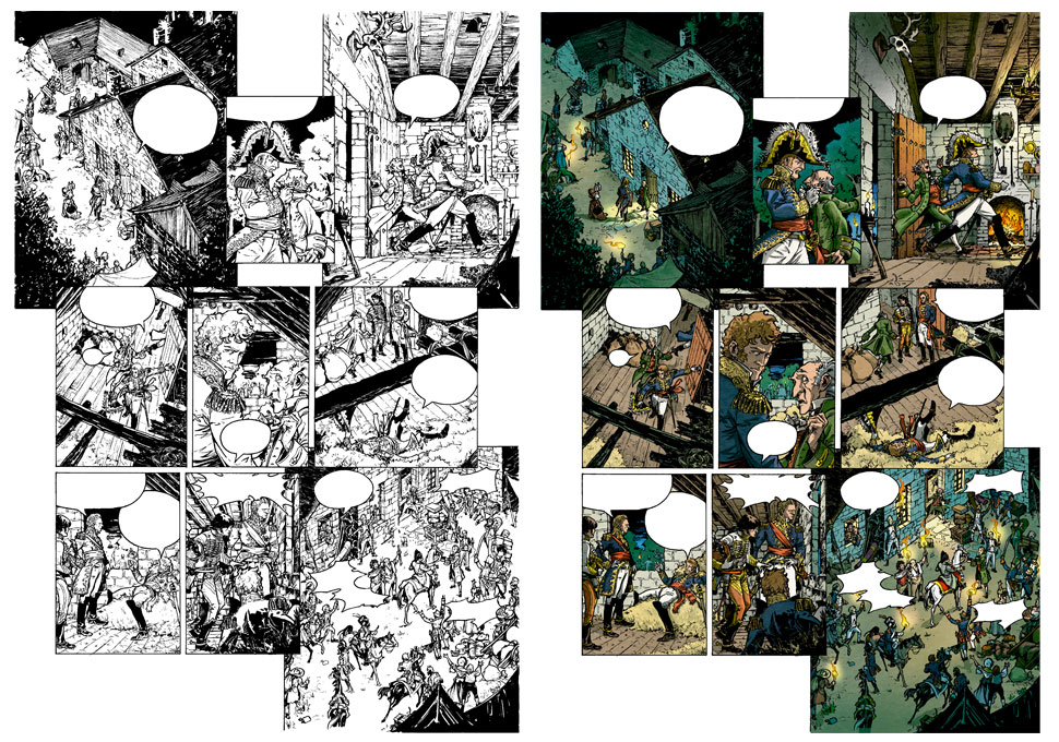 planche couleur extraite de La Bataille tome 1