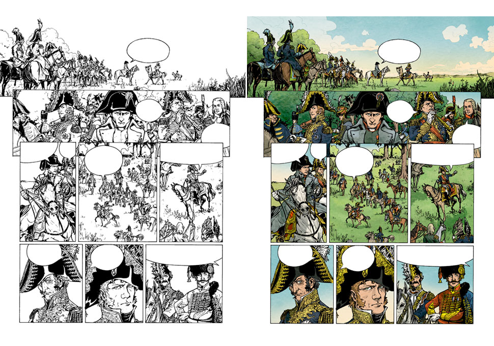 planche couleur extraite de La Bataille tome 1