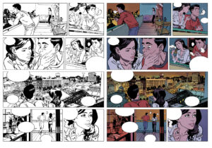 planche mise en couleurs pour Maidan Love T1 de Ducoudray et Alliel, aux éditions Grand Angle