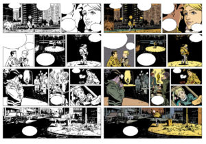 planche mise en couleurs pour Maidan Love T1 de Ducoudray et Alliel, aux éditions Grand Angle