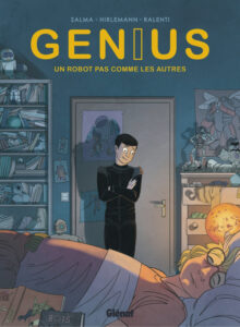 couverture du tome 1 de Genius, dessiné par Hirlemann, scénarisé par Salma, mis en couleurs par Ralenti aux éditions Glénat