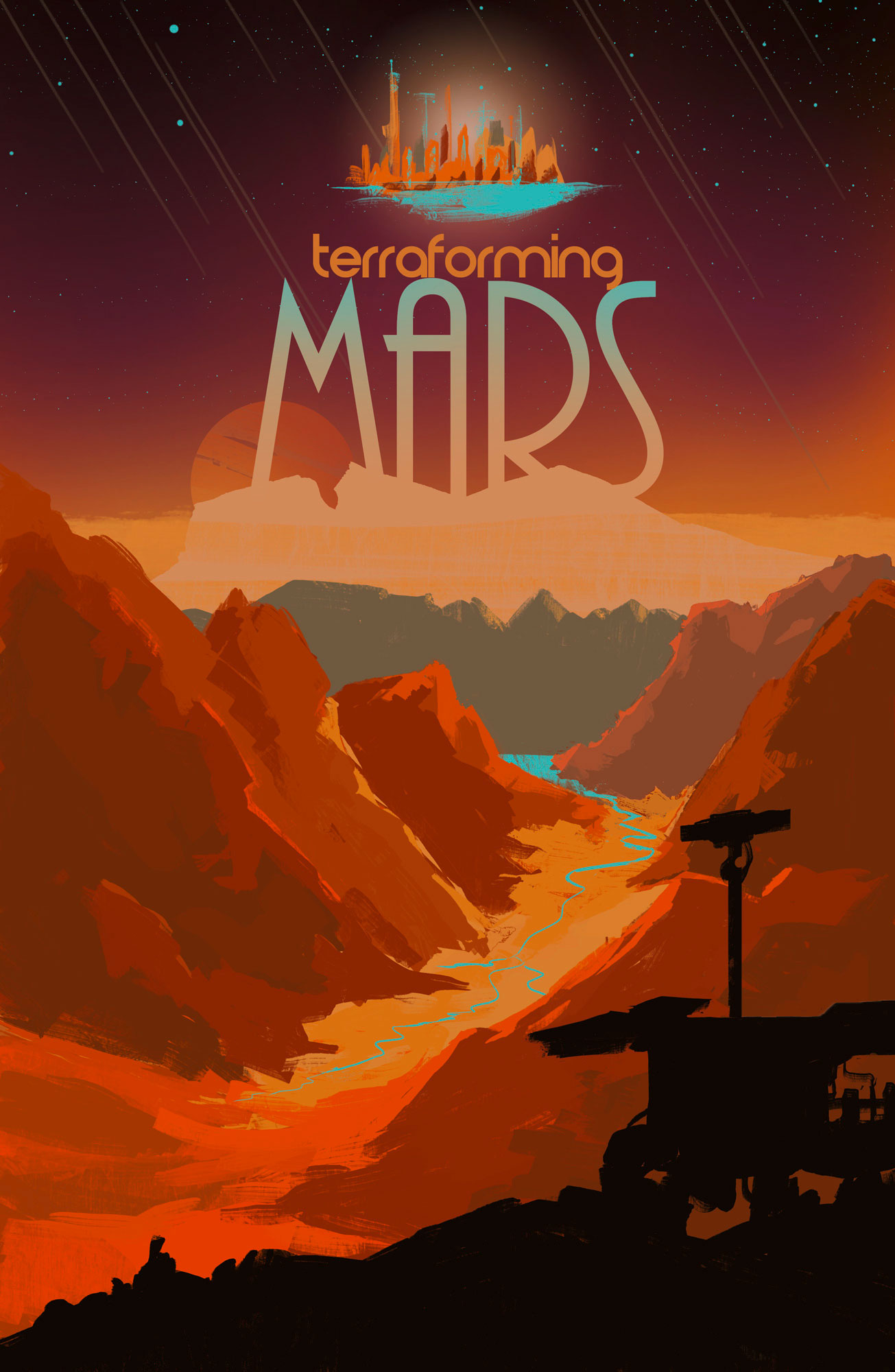 mars2 illustration inspirée du jeu Terraforming mars