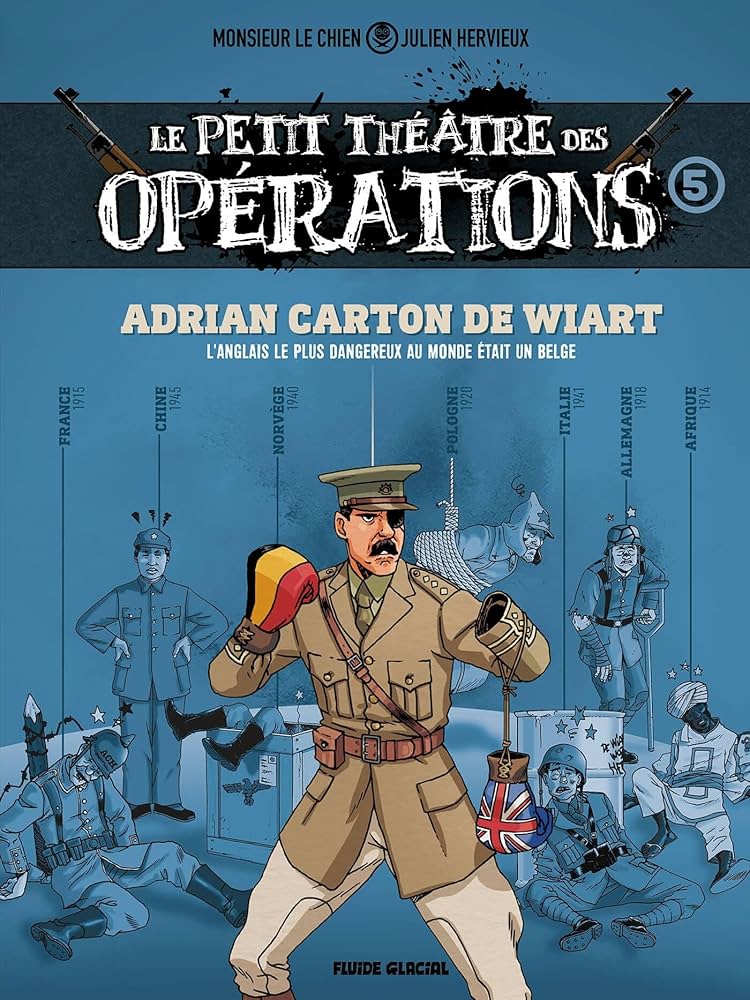 couverture du tome 5 du Petit théâtre des opérations - Hervieux / Le Chien - édité chez Fluide Glacial