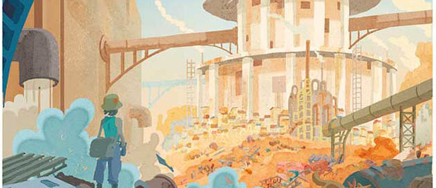 panel from Les Gardiens de fer book 1, published by Glénat