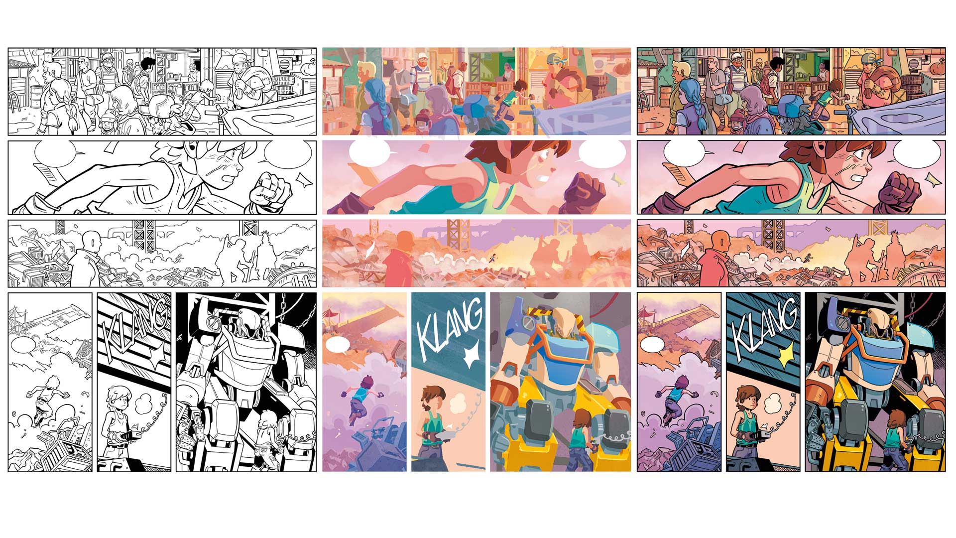 Planche 35 en couleurs de gardiens de fer tome 1