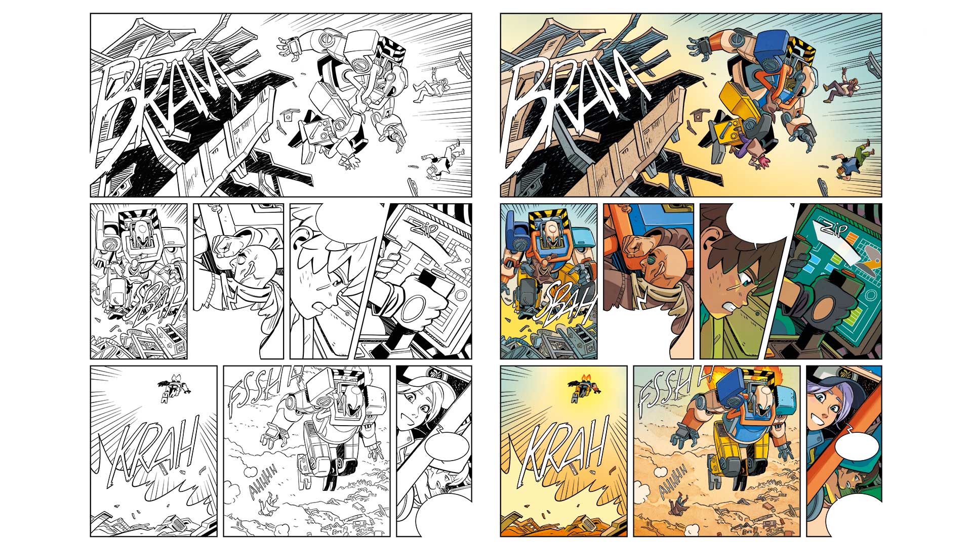 Planche 39 en couleurs de gardiens de fer tome 1